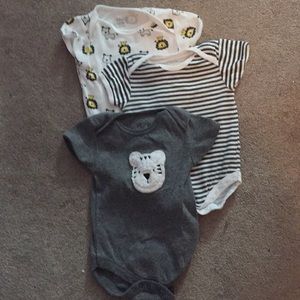 Baby bundle of animal onesies